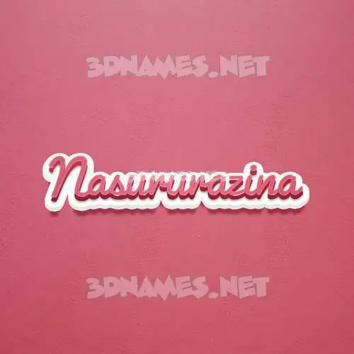 nasururazina in Red Scribble style - 3D name wallpaper nasururazina in Red Scribble style - 3D name wallpaper