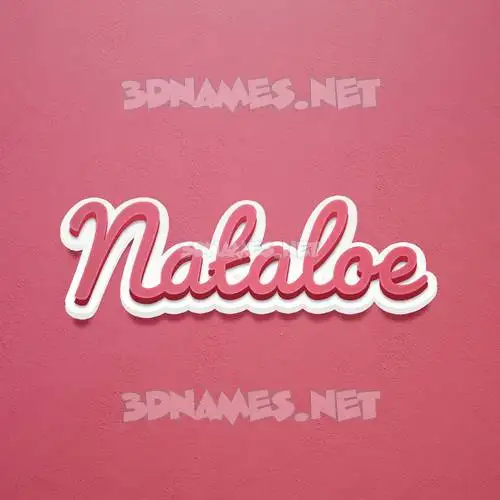 nataloe in Red Scribble style - 3D name wallpaper nataloe in Red Scribble style - 3D name wallpaper