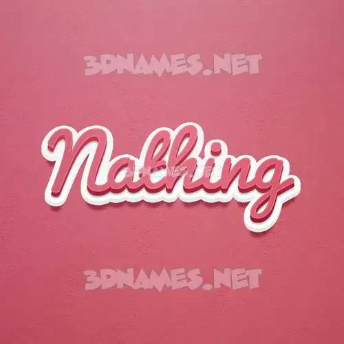nathing in Red Scribble style - 3D name wallpaper nathing in Red Scribble style - 3D name wallpaper