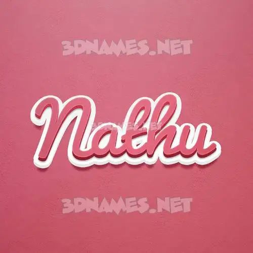nathu in Red Scribble style - 3D name wallpaper nathu in Red Scribble style - 3D name wallpaper