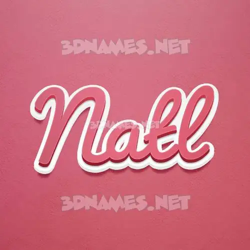 natl in Red Scribble style - 3D name wallpaper natl in Red Scribble style - 3D name wallpaper