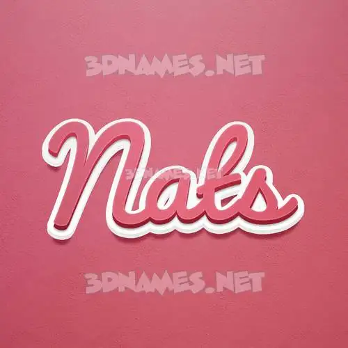 nats in Red Scribble style - 3D name wallpaper nats in Red Scribble style - 3D name wallpaper