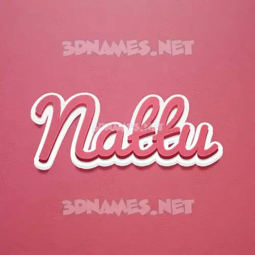 nattu in Red Scribble style - 3D name wallpaper nattu in Red Scribble style - 3D name wallpaper