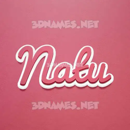 natu in Red Scribble style - 3D name wallpaper natu in Red Scribble style - 3D name wallpaper