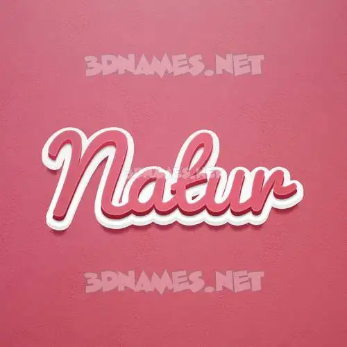 natur in Red Scribble style - 3D name wallpaper natur in Red Scribble style - 3D name wallpaper