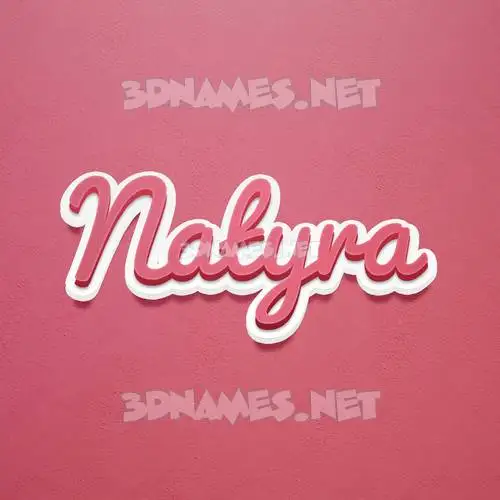 natyra in Red Scribble style - 3D name wallpaper