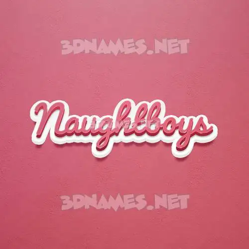 naughtboys in Red Scribble style - 3D name wallpaper naughtboys in Red Scribble style - 3D name wallpaper