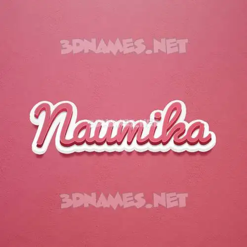 naumika in Red Scribble style - 3D name wallpaper naumika in Red Scribble style - 3D name wallpaper