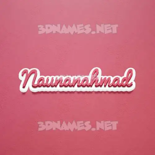 naunanahmad in Red Scribble style - 3D name wallpaper naunanahmad in Red Scribble style - 3D name wallpaper