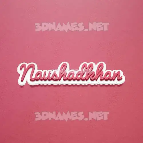 naushadkhan in Red Scribble style - 3D name wallpaper naushadkhan in Red Scribble style - 3D name wallpaper