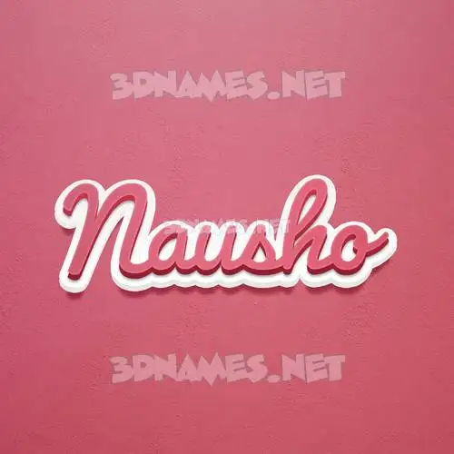 nausho in Red Scribble style - 3D name wallpaper nausho in Red Scribble style - 3D name wallpaper