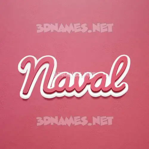 naval in Red Scribble style - 3D name wallpaper naval in Red Scribble style - 3D name wallpaper