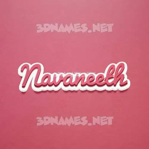 navaneeth in Red Scribble style - 3D name wallpaper