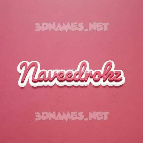naveedrokz in Red Scribble style - 3D name wallpaper naveedrokz in Red Scribble style - 3D name wallpaper
