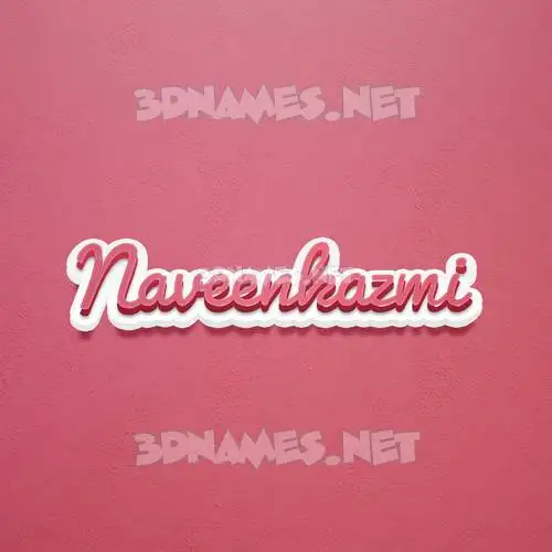 naveenkazmi in Red Scribble style - 3D name wallpaper naveenkazmi in Red Scribble style - 3D name wallpaper