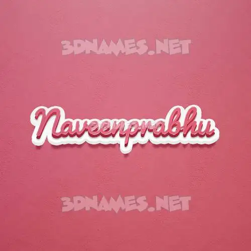 naveenprabhu in Red Scribble style - 3D name wallpaper naveenprabhu in Red Scribble style - 3D name wallpaper