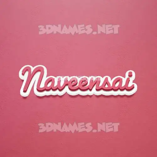 naveensai in Red Scribble style - 3D name wallpaper naveensai in Red Scribble style - 3D name wallpaper