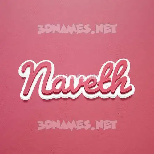 naveth in Red Scribble style - 3D name wallpaper naveth in Red Scribble style - 3D name wallpaper