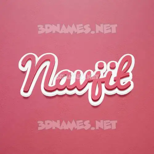 navjit in Red Scribble style - 3D name wallpaper