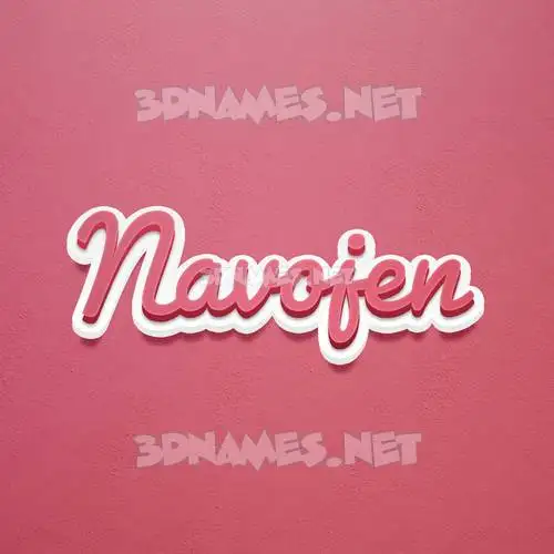 navojen in Red Scribble style - 3D name wallpaper navojen in Red Scribble style - 3D name wallpaper