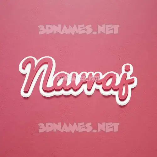 navraj in Red Scribble style - 3D name wallpaper