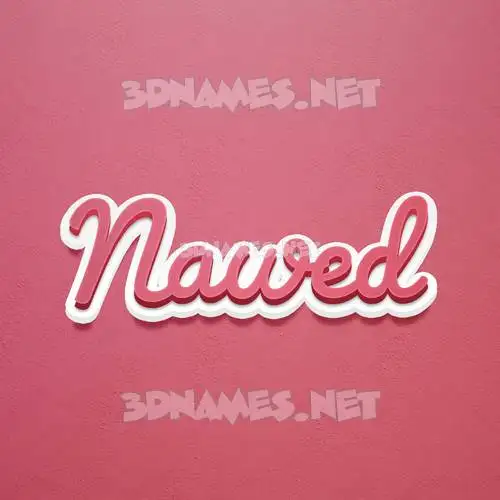 nawed in Red Scribble style - 3D name wallpaper nawed in Red Scribble style - 3D name wallpaper