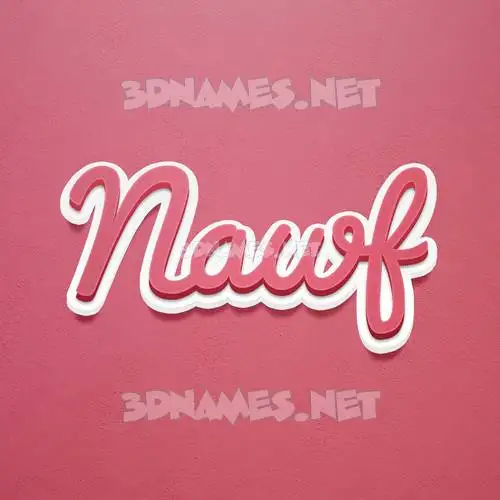 nawf in Red Scribble style - 3D name wallpaper nawf in Red Scribble style - 3D name wallpaper