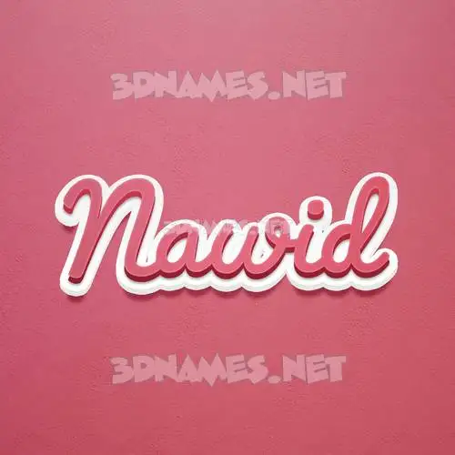 nawid in Red Scribble style - 3D name wallpaper nawid in Red Scribble style - 3D name wallpaper