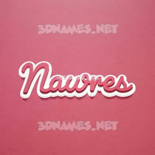 nawres in Red Scribble style - 3D name wallpaper