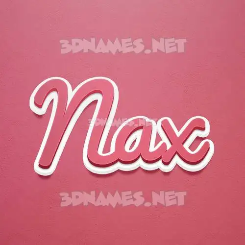 nax in Red Scribble style - 3D name wallpaper nax in Red Scribble style - 3D name wallpaper