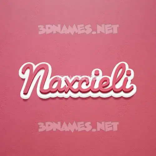 naxcieli in Red Scribble style - 3D name wallpaper naxcieli in Red Scribble style - 3D name wallpaper