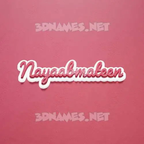 nayaabmateen in Red Scribble style - 3D name wallpaper nayaabmateen in Red Scribble style - 3D name wallpaper