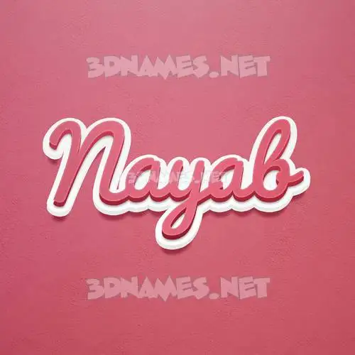 nayab in Red Scribble style - 3D name wallpaper nayab in Red Scribble style - 3D name wallpaper