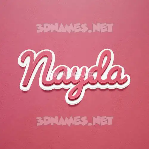 nayda in Red Scribble style - 3D name wallpaper nayda in Red Scribble style - 3D name wallpaper