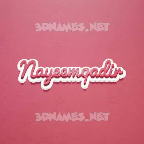 nayeemqadir in Red Scribble style - 3D name wallpaper nayeemqadir in Red Scribble style - 3D name wallpaper