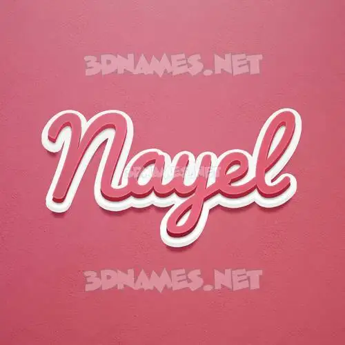 nayel in Red Scribble style - 3D name wallpaper nayel in Red Scribble style - 3D name wallpaper