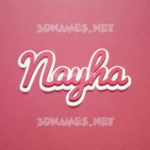 nayha in Red Scribble style - 3D name wallpaper nayha in Red Scribble style - 3D name wallpaper