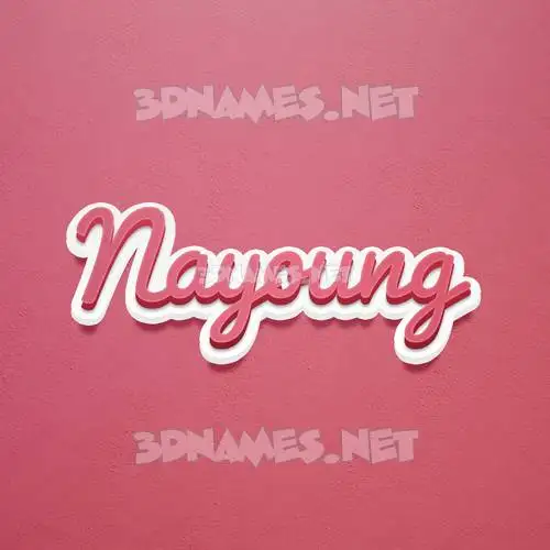 nayoung in Red Scribble style - 3D name wallpaper nayoung in Red Scribble style - 3D name wallpaper