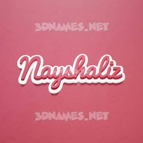 nayshaliz in Red Scribble style - 3D name wallpaper nayshaliz in Red Scribble style - 3D name wallpaper