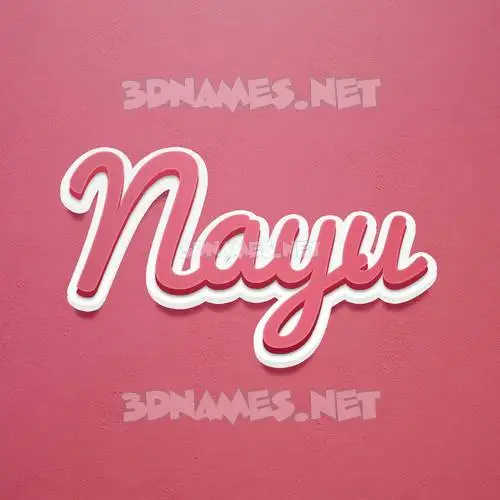 nayu in Red Scribble style - 3D name wallpaper nayu in Red Scribble style - 3D name wallpaper