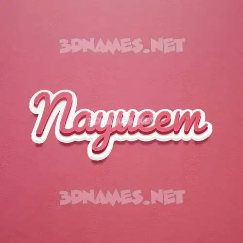 nayueem in Red Scribble style - 3D name wallpaper nayueem in Red Scribble style - 3D name wallpaper