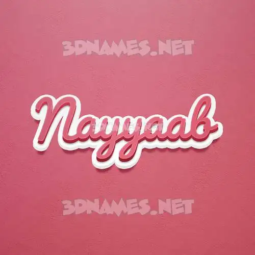 nayyaab in Red Scribble style - 3D name wallpaper nayyaab in Red Scribble style - 3D name wallpaper