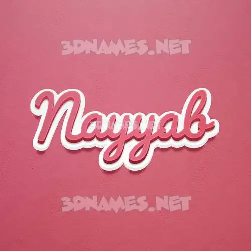 nayyab in Red Scribble style - 3D name wallpaper nayyab in Red Scribble style - 3D name wallpaper