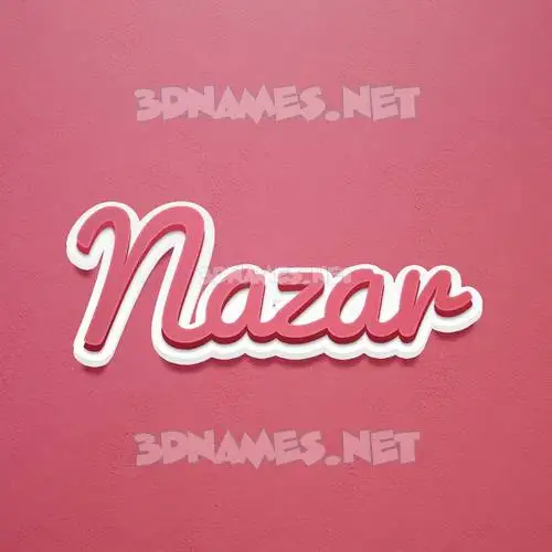 nazar in Red Scribble style - 3D name wallpaper nazar in Red Scribble style - 3D name wallpaper