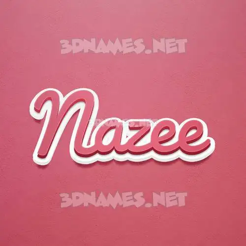nazee in Red Scribble style - 3D name wallpaper nazee in Red Scribble style - 3D name wallpaper