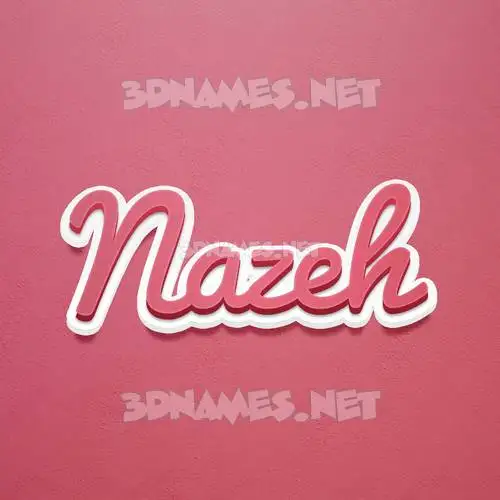 nazeh in Red Scribble style - 3D name wallpaper nazeh in Red Scribble style - 3D name wallpaper