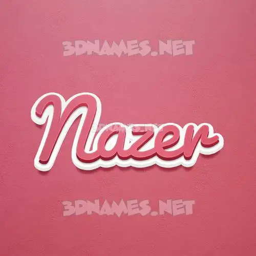 nazer in Red Scribble style - 3D name wallpaper nazer in Red Scribble style - 3D name wallpaper