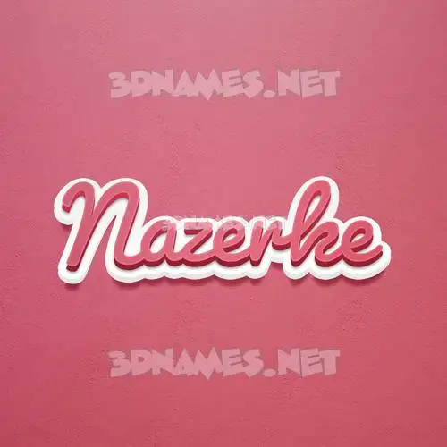 nazerke in Red Scribble style - 3D name wallpaper nazerke in Red Scribble style - 3D name wallpaper