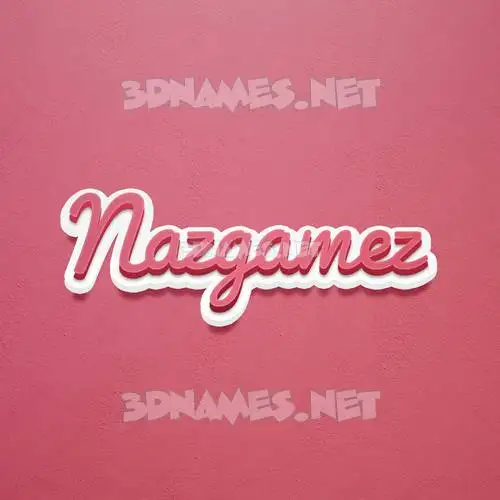 nazgamez in Red Scribble style - 3D name wallpaper nazgamez in Red Scribble style - 3D name wallpaper