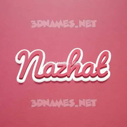 nazhat in Red Scribble style - 3D name wallpaper nazhat in Red Scribble style - 3D name wallpaper
